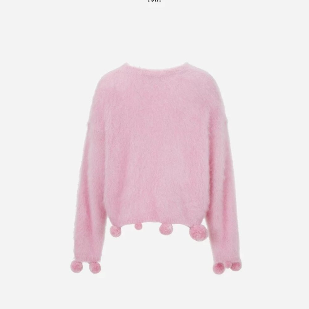 Ports 1961 mohair sweater pink